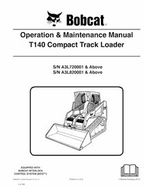 BOBCAT-T140-6986997 Bobcat T140 chargeuse compacte sur chenilles pdf manuel d'utilisation et d'entretien