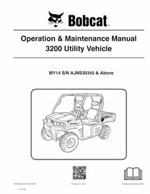 BOBCAT-3200-7245509 Bobcat 3200 MY14 utility vehicle pdf operation & maintenance manual