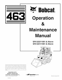 BOBCAT-6901811-OM Minicarregadeira Bobcat 463 manual de operação e manutenção em pdf