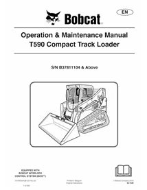 BOBCAT-T590-7276430 Bobcat T590 compact track loader pdf operation & maintenance manual