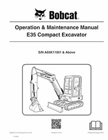 BOBCAT-E35-6987275 Bobcat E35 compact excavator pdf operation & maintenance manual