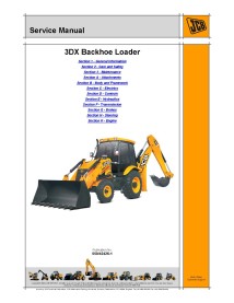 Jcb 3DX backhoe loader service manual - JCB manuals - JCB-550-42426