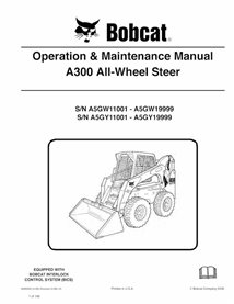BOBCAT-A300-6986969 Bobcat A300 cargador de dirección deslizante pdf manual de operación y mantenimiento