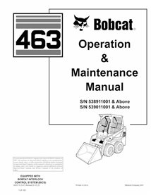 BOBCAT-6903710-OM Bobcat 463 skid loader pdf manuel d'utilisation et d'entretien.