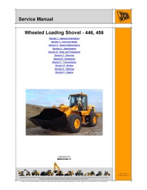 Manual de serviço da carregadeira de rodas Jcb 446/456 - JCB manuais - JCB-9803-4180