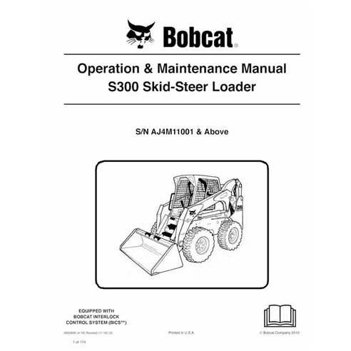 BOBCAT-S300-6904906 Bobcat S300 cargador de dirección deslizante pdf manual de operación y mantenimiento