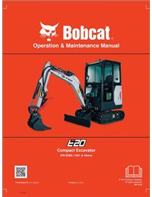 BOBCAT-E20-7255004 Manuel d'utilisation et d'entretien de la pelle compacte Bobcat E20 pdf