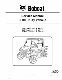 BOBCAT-3600-6990371 Bobcat 3600 vehículo utilitario pdf manual de servicio