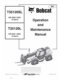 BOBCAT-T35120-4852170 Bobcat T35120SL, T35120L chariot télescopique pdf manuel d'utilisation et d'entretien