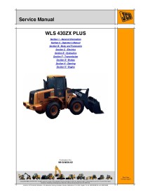 Manual de serviço do carregador Jcb WLS 430ZX Plus - JCB manuais - JCB-9813-4650