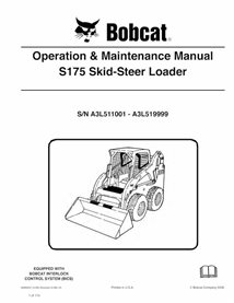 BOBCAT-S175-6986967 Bobcat S175 skid steer loader pdf operation & maintenance manual