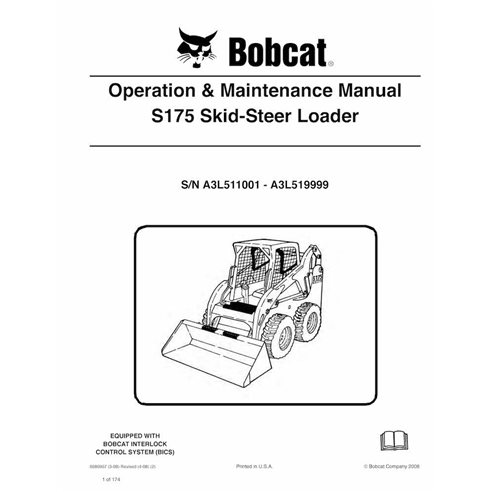 BOBCAT-S175-6986967 Bobcat S175 chargeuse compacte pdf manuel d'utilisation et d'entretien