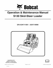 BOBCAT-S130-6986965 Minicarregadeira Bobcat S130 manual de operação e manutenção em pdf