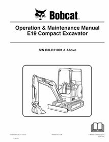 BOBCAT-E19-7256913 Bobcat E19 excavadora compacta pdf manual de operación y mantenimiento