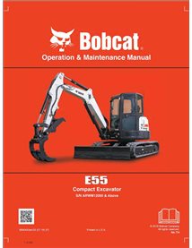 BOBCAT-E55-6990450 Manual de operação e manutenção da escavadeira compacta Bobcat E55
