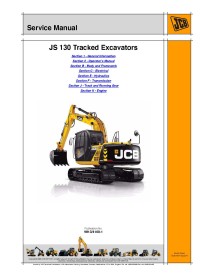 Jcb JS130 excavator service manual - JCB manuals - JCB-9813-4100