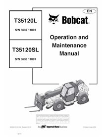 BOBCAT-T35120-4900049 Bobcat T35120SL, T35120L chariot télescopique pdf manuel d'utilisation et d'entretien