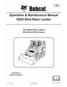 BOBCAT-S205-6989782 Bobcat S205 chargeuse compacte pdf manuel d'utilisation et d'entretien
