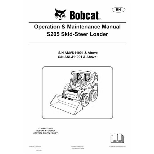 BOBCAT-S205-6989782 Minicarregadeira Bobcat S205 manual de operação e manutenção em pdf