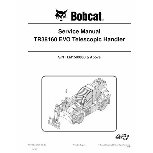 BOBCAT-TR38160-7266169 Bobcat TR38160 EVO manipulador telescópico pdf manual de servicio