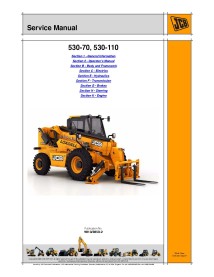 Manual de servicio del manipulador telescópico jcb 530-70 / 530 - 110 - JCB manuales - JCB-9813-3850