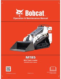BOBCAT-MT85-7274810 Mini carregadeira de esteira Bobcat MT85 manual de operação e manutenção em pdf