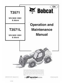 BOBCAT-T3571-4852160 Bobcat T3571, T3571L chariot télescopique pdf manuel d'utilisation et d'entretien