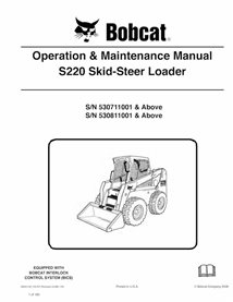 BOBCAT-S220-6904152 Bobcat S220 chargeuse compacte pdf manuel d'utilisation et d'entretien