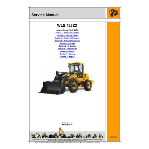 Manual de serviço do carregador Jcb WLS 422ZX - JCB manuais