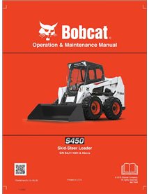 BOBCAT-S450-7334387 Bobcat S450 cargador de dirección deslizante pdf manual de operación y mantenimiento