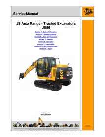 Jcb JS85 excavator service manual - JCB manuals - JCB-9813-3750