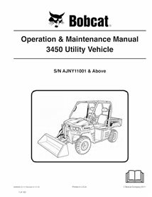 BOBCAT-3450-6989609 Bobcat 3450 véhicule utilitaire pdf manuel d'utilisation et d'entretien.