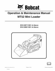 BOBCAT-MT52-6903375 Mini carregadeira de esteira Bobcat MT52 manual de operação e manutenção em pdf