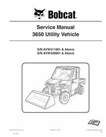 BOBCAT-3650-6990367 Bobcat 3650 vehículo utilitario pdf manual de servicio