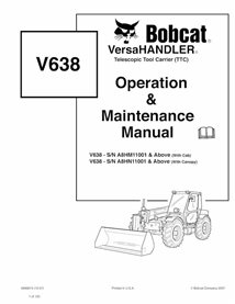 BOBCAT-V638-6986674 Bobcat V638 telescopic tool carrier pdf operation & maintenance manual