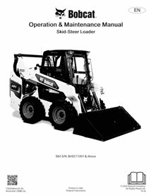 BOBCAT-S64-7353046-OM Manual de operação e manutenção em pdf da minicarregadeira Bobcat S62