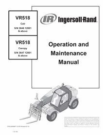BOBCAT-VR518-22806467 Portaherramientas telescópico Bobcat VR518 manual de operación y mantenimiento en pdf