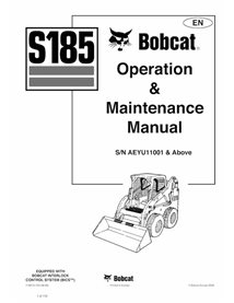 BOBCAT-S185-7168131 Minicarregadeira Bobcat S185 manual de operação e manutenção em pdf