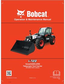BOBCAT-V723-7324186 Bobcat V723 porte-outils télescopique pdf manuel d'utilisation et d'entretien