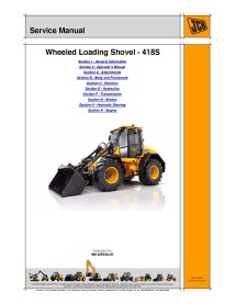 Manual de servicio del cargador Jcb WLS 418S - JCB manuales - JCB-9813-3550