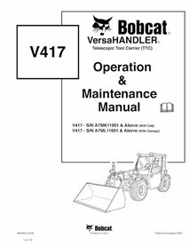 BOBCAT-V417-6904955 Bobcat V417 porte-outils télescopique pdf manuel d'utilisation et d'entretien