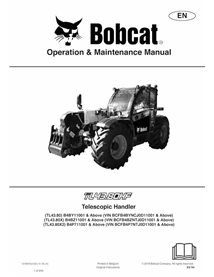 BOBCAT-TL4380-7318407 Bobcat TL4380, TL4380X, TL4380X2 manipulador telescópico pdf manual de operação e manutenção