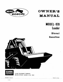 BOBCAT-970-6545555 Bobcat 970 skid loader pdf operation & maintenance manual