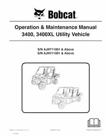BOBCAT-3400-6989601 Bobcat 3400, 3400XL véhicule utilitaire pdf manuel d'utilisation et d'entretien