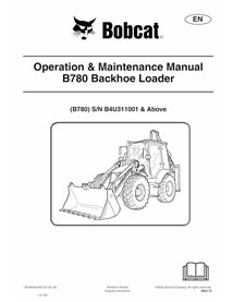 BOBCAT-B780-7363906-OM Bobcat B780 backhoe loader pdf operation and maintenance manual