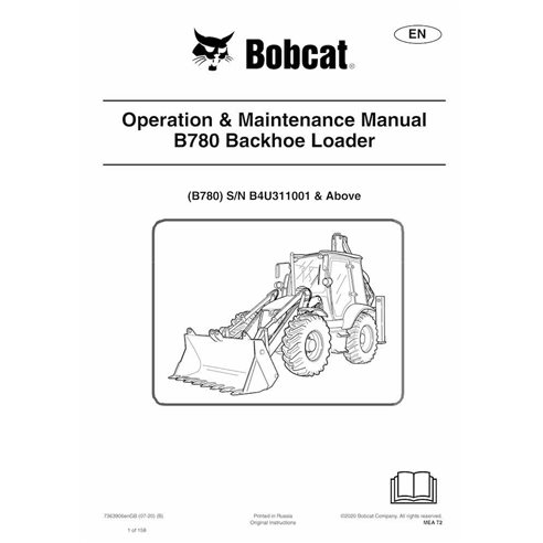 BOBCAT-B780-7363906-OM Bobcat B780 backhoe loader pdf operation and maintenance manual