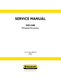 Manual de serviço da escavadeira de rodas New Holland WE150B - Construção New Holland manuais - NH-48005347