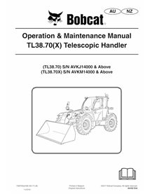 BOBCAT-TL3870-7283165 Bobcat TL3870, TL3870X chariot télescopique pdf manuel d'utilisation et d'entretien