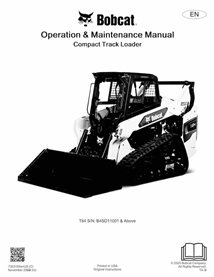 BOBCAT-T64-7353164-OM Manual de operación y mantenimiento del cargador compacto de orugas Bobcat T64 en pdf