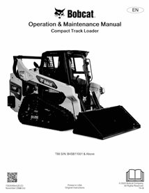 BOBCAT-T66-7353049-OM Manual de operação e manutenção em pdf da carregadeira de esteira compacta Bobcat T66